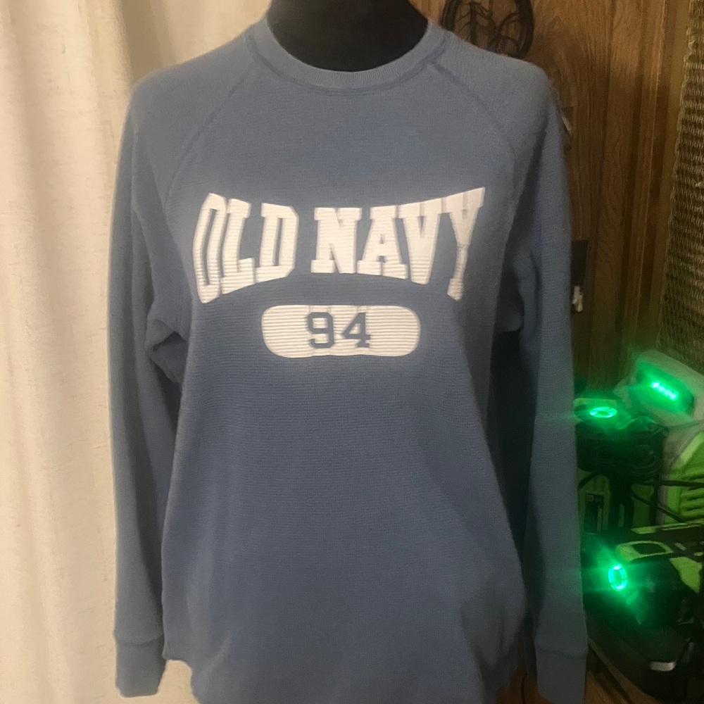 Old Navy Blue Sweatshirt with Logo